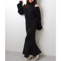Lace Ladies/レースレディース Lace Ladies 【2点セット】プチハイネック ノースリーブ マーメイド ロング ニット ワンピース/508001853