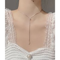 Lace Ladies/レースレディース Lace Ladies スライダータイ シンプル ロング チタン ネックレス/508002065