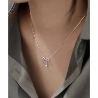 Lace Ladies/レースレディース Lace Ladies ビジュー付き ダブル リボン チェーン ネックレス/508002069