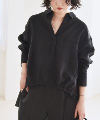 quaranciel/quaranciel :〈洗濯機可能〉ラミー ギャザー スキッパー プルオーバー シャツ/508002116