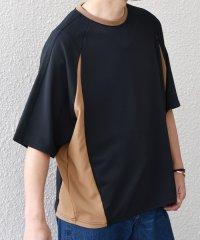 SHIPS any MEN/SHIPS any:〈洗濯機可能〉リブ パネル スポーティー ジャージー Tシャツ◇/508002221