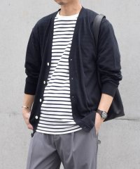 SHIPS any MEN/SHIPS any:〈手洗い可能〉ハイゲージ リネンミックス サマーニット カーディガン 25SS◇/508002234