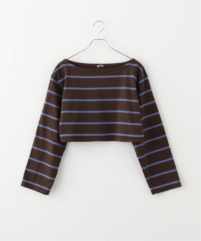TanC TOKYO/タンクトウキョウ】STRIPE MIDRIFF LS：カットソー