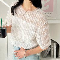 GeeRA/ジーラ GeeRA フェザーチュールTシャツ/508002491