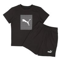 PUMA/プーマ PUMA ジュニア Tシャツハーフパンツセット ESS LOGO LAB Tシャツ AND ショーツ セット B_ 687887/508002734