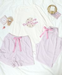 salong hameu/サロンハミュー Salong hameu わんちゃん・クッキープリント長袖 ロンT ルームウェア ショートパンツ・ロングパンツ3点セット パジャマ/508002765