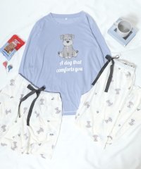 salong hameu/サロンハミュー Salong hameu わんちゃん・クッキープリント長袖 ロンT ルームウェア ショートパンツ・ロングパンツ3点セット パジャマ/508002765