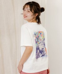 ScoLar/スカラー ScoLar 旅先の風景柄 アートプリントTシャツ/508002776
