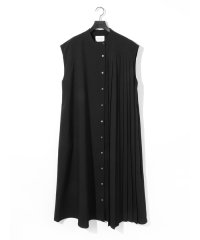 MIDIUMISOLID/MIDIUMISOLID for Ladies アシンメトリープリーツノースリーブワンピース/508002811