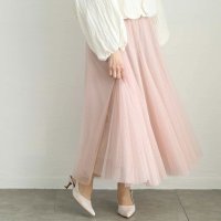 Sawa a la mode/サワアラモード Sawa a la mode 大人女性が穿きたいふんわりチュールスカート/508002843