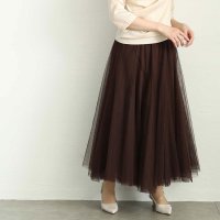 Sawa a la mode/サワアラモード Sawa a la mode 大人女性が穿きたいふんわりチュールスカート/508002843