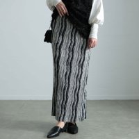 Sawa a la mode/サワアラモード Sawa a la mode スタイリッシュさ宿るストライプ柄プリーツスカート/508002858