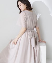NATURAL BEAUTY BASIC/カシュクールバックリボンワンピース/508000664