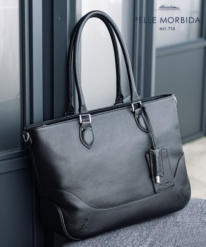 日本製【PELLE MORBIDA】シュリンクレザートートバッグ 日本製【PELLE MORBIDA】シュリンクレザートートバッグ