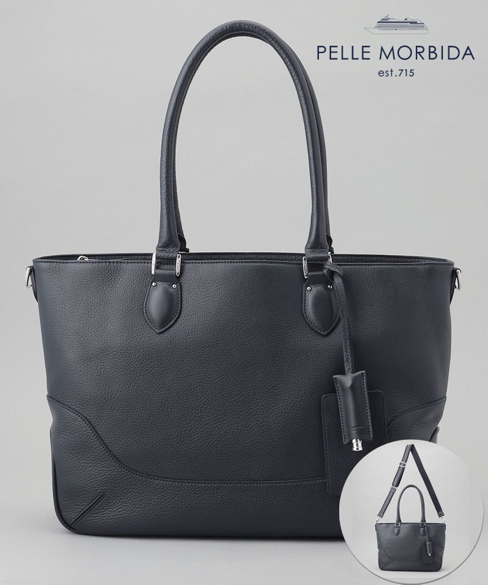 日本製【PELLE MORBIDA】シュリンクレザートートバッグ 日本製【PELLE MORBIDA】シュリンクレザートートバッグ