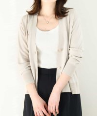 OFUON/Vネックニットカーディガン/接触冷感/洗える/WEB限定サイズあり/508003665