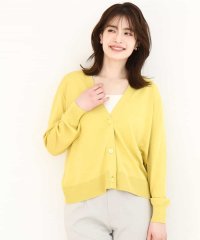 OFUON/Vネックニットカーディガン/接触冷感/洗える/WEB限定サイズあり/508003665