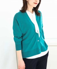 OFUON/Vネックニットカーディガン/接触冷感/洗える/WEB限定サイズあり/508003665