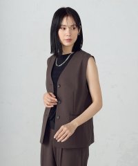 COMME CA ISM /【ＵＶカット・吸汗速乾・接触冷感】kireri　ストレッチドライツイル　ジレ/507929061