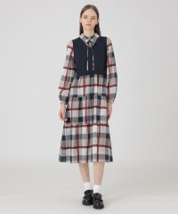 BLUE LABEL CRESTBRIDGE/クレストブリッジチェックシャドードビードッキングドレス/507869236