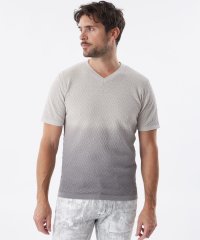 EPOCA UOMO/【PRIMA COLLECTION】Vネックショートスリーブグラデーションニット/507937565