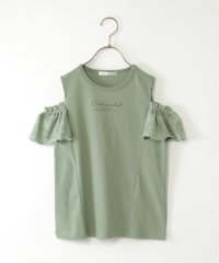 ikka kids/レース袖オフショルロゴTシャツ（120〜160cm） /507946495