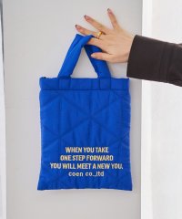 coen/ロゴ刺繍 幾何柄 キルト2wayショルダーバッグ/507967876