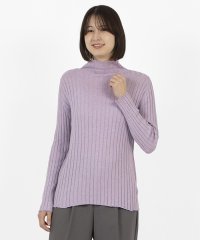 LAPINE BLANCHE/ラピーヌ ブランシュ LAPINE BLANCHE シルク混リブボトルネックプルオーバー/507978034