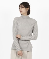 LAPINE BLANCHE/ラピーヌ ブランシュ LAPINE BLANCHE シルク混リブボトルネックプルオーバー/507978034
