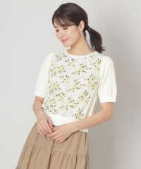 TO BE CHIC/ミモザチュールコンビ ニット/507978079