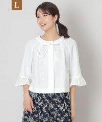 TO BE CHIC(L SIZE)/【L】カラミツィード ノーカラージャケット/507978099