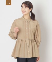 TO BE CHIC(L SIZE)/【L】ブライトクロス チュニックブラウス/507978107