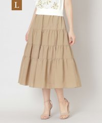 TO BE CHIC(L SIZE)/【L】ブライトクロス ティアードスカート/507978121