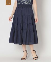 TO BE CHIC(L SIZE)/【L】ブライトクロス ティアードスカート/507978121