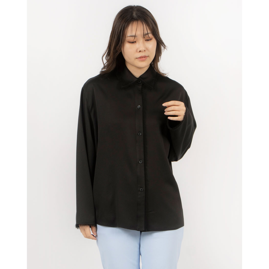 セール】クラネ CLANE W FACE FRINGE SHIRTS(508002422