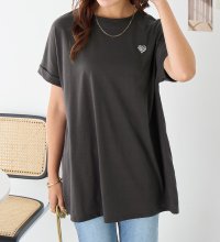 Viola e Viola/ヴィオラ エ ヴィオラ Viola e Viola 大人の華やかプリントチュニックTシャツ/508006155