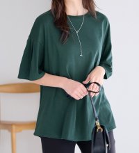 Viola e Viola/ヴィオラ エ ヴィオラ Viola e Viola 袖タックチュニックTシャツ/508006157