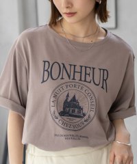 MAC HOUSE/マックハウス Mac－House カフェテイストプリントTシャツ/508006264