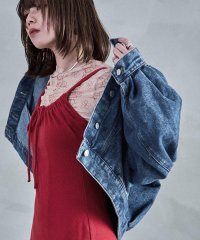 Fashion Letter/ファッションレター Fashion Letter ノーカラー オーバーサイズデニムジャケット/508006364