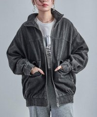 Fashion Letter/ファッションレター Fashion Letter スタンドカラー オーバーサイズデニムジャケット/508006365