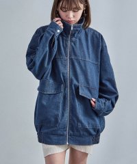 Fashion Letter/ファッションレター Fashion Letter スタンドカラー オーバーサイズデニムジャケット/508006365