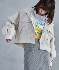 Fashion Letter/ファッションレター Fashion Letter スタンドカラー ショート丈ナイロンジャケット/508006367