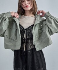 Fashion Letter/ファッションレター Fashion Letter スタンドカラー ショート丈ナイロンジャケット/508006367