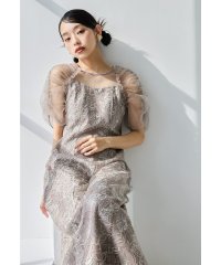 niana/ニアナ niana 刺繍レースギャザースリーブドレス パーティードレス オケージョンドレス 結婚式 二次会 同窓会 成人式 お呼ばれワンピース/508006378