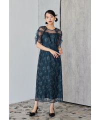 niana/ニアナ niana 刺繍レースギャザースリーブドレス パーティードレス オケージョンドレス 結婚式 二次会 同窓会 成人式 お呼ばれワンピース/508006378