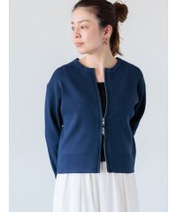 Lugnoncure/ダブルジップクルーネックカーディガン《2025spring catalog item》/508006512