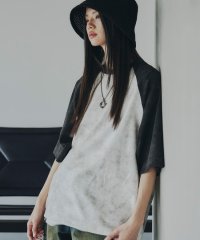 tk.TAKEO KIKUCHI/ヴィンテージライクラグランTシャツ/508006742