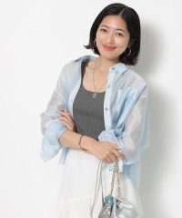 JUSGLITTY/カラーシアーシャツ/508006984