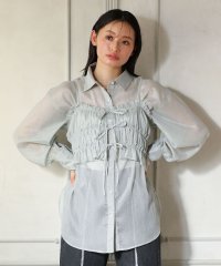 Green Parks/グリーン パークス Green Parks ・ELENCARE DUE シアービスチェ付シャツ/508007099