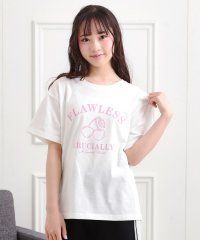 PINK-latte/チェリーモチーフTシャツ/508007473